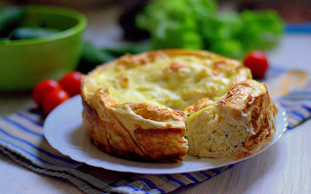 Пирог из лаваша с сыром и зеленью: классика жанра